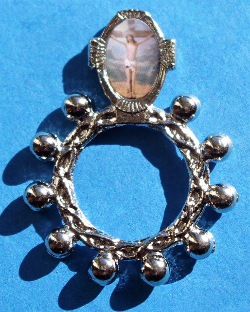 Crucifixion Rosary Ring